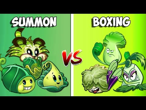Team 3 Plants BOXING vs SUMMON - Who Will Win? - Pvz 2 Team Plant vs Team Plant