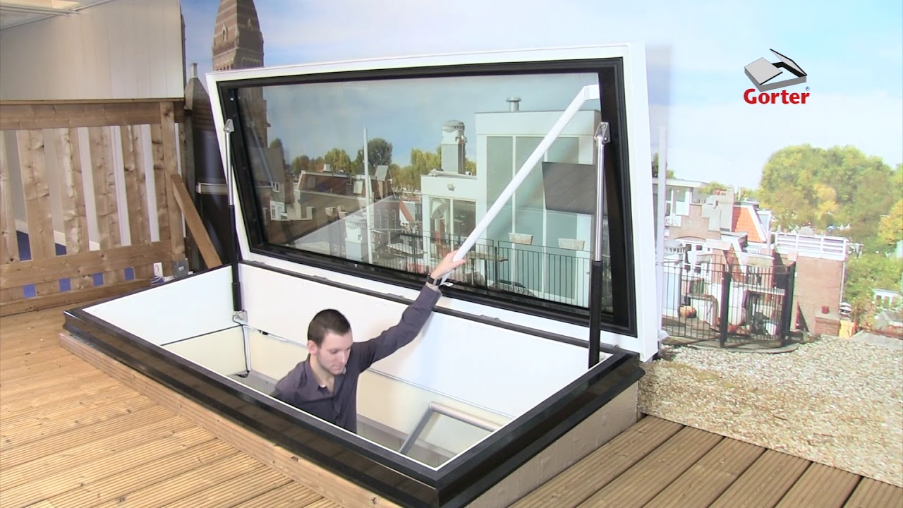 Roof Hatch Gorter® CE, TÜV & extra insulated roof hatches