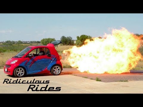 World’s First Jet-Powered Smart Car | RIDICULOUS RIDES