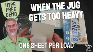 No Jug, No Pouring, No Spills - Laundry Sheets Tested