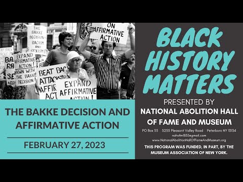 Bakke Decision and Affirmative Action (1978)