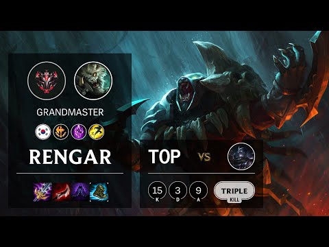 Rengar Top vs Shen - KR Grandmaster Patch 10.22
