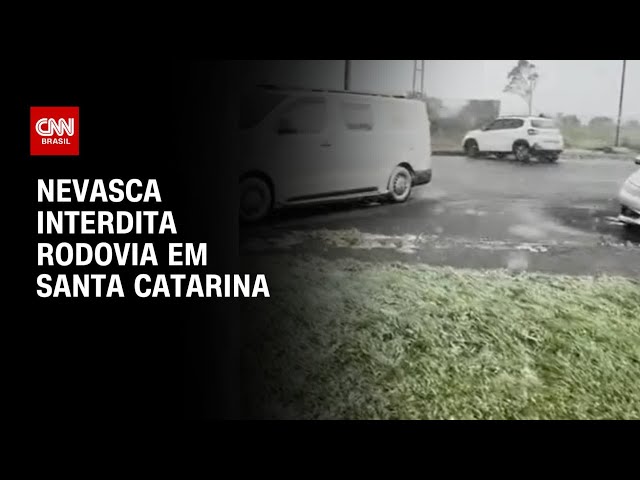 Neve atinge Sul do Brasil e causa interdição de rodovia | CNN 360º