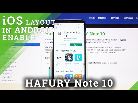 How to Download and Install iOS Launcher in HAFURY Note 10 – iOS Launcher on Android