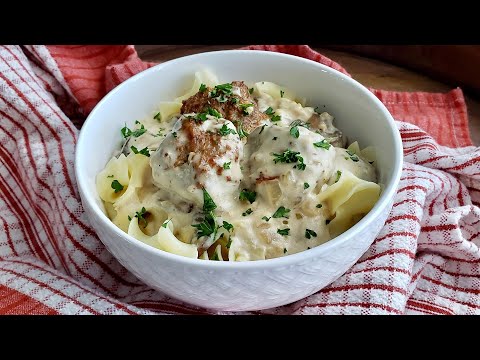 Ground Turkey Meatball Stroganoff Recipe