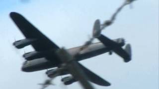 preview picture of video 'Lancaster and Tornado rehearsal flypast at RAF Coningsby 3rd July'