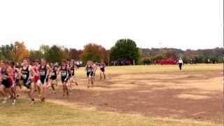 preview picture of video 'Varsity Boys Start Class 4 District 2 XC, 2012 MSHSAA XC'