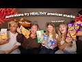 FORCING AUSTRALIANS TO TRY HEALTHY AMERICAN FOOD Ft Georgia Productions Lily Grace Andrewtmi
