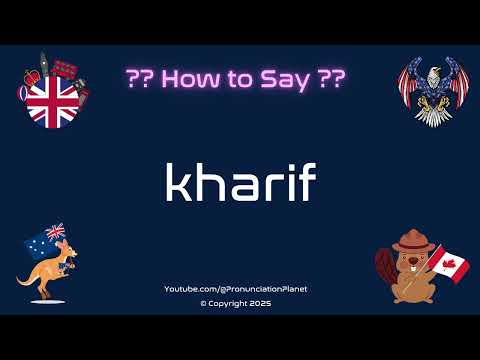 🌾🌧️ How to Pronounce kharif? (CORRECTLY) | Pronunciation Planet
