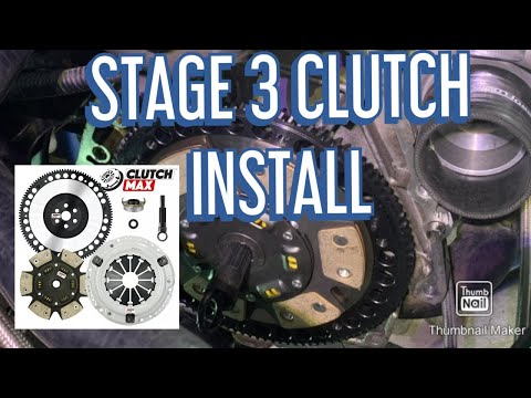 HONDA CIVIC STAGE 3 CLUTCH INSTALL D16Y4 TURBO VITARA BUILD