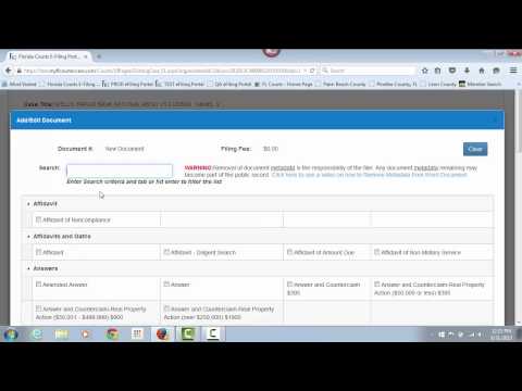 Florida Courts E-Filing Portal - Documents