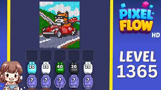 Pixel Flow Level 1365 Solution Walkthrough