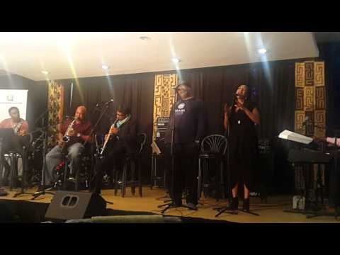 Kirk Whalum and Norman Brown performing at Safaricom Jazz press conference