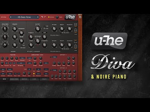 vst  u-he DIVA + NOIRE Piano. Robert Moog perhaps would be happy with this plugin