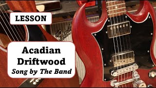 Acadian Driftwood Tutorial Lesson Guitar Standard Tuning - Ed Hickey
