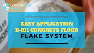 Easy Application 811 Concrete Floor Flake System
