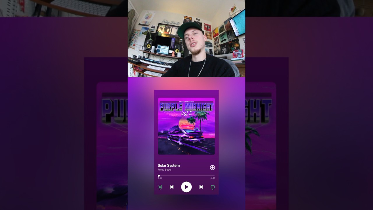 Purple midnight vol 2 out now on all platforms 🕺 #beats #80smusic #producerlifestyle