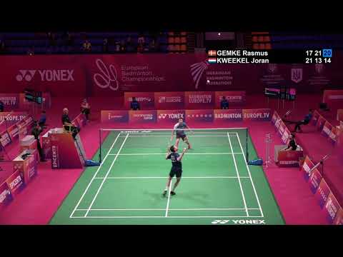 Match point - Rasmus Gemke vs Joran Kweekel - MS R16 #EBC21​​​​​​​