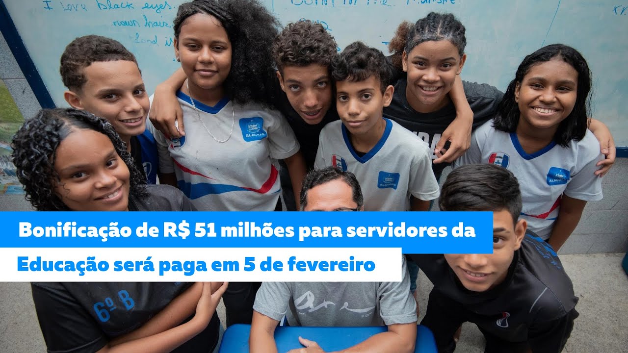 Bonificação de R$ 51 milhões para servidores da Educação será paga em 5 de fevereiro