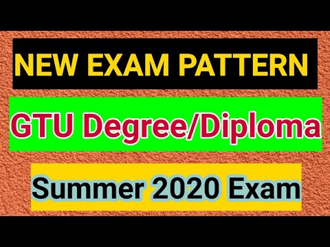 NEW EXAM PATTERN | GTU | DEGREE & DIPLOMA | SUMMER 2020 EXAM | Priyeshsir