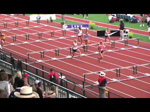 Womens Heptathlon 100m hurdles Heat 3 2011 USA Junior T&F Champs June 23, 2011
