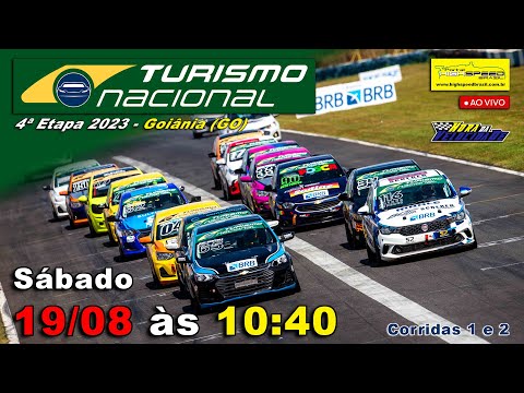 🔴 TURISMO NACIONAL | Corridas 1 e 2 | 4ª Etapa 2023 - Goiânia (GO) | Ao Vivo
