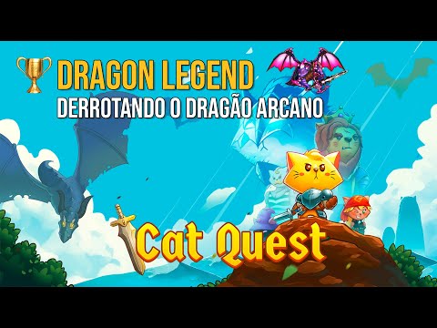 Cat Quest - Troféu Dragon Legend / Dragon Legend trophy