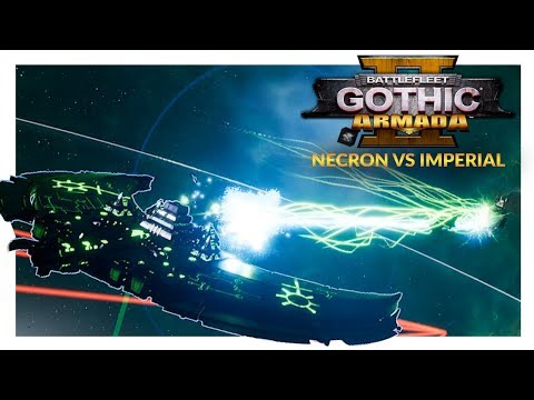 BATTLEFLEET GOTHIC ARMADA 2 | Necron vs Imperial Navy (1v1 Beta 2 Gameplay Ranked Battle 25)