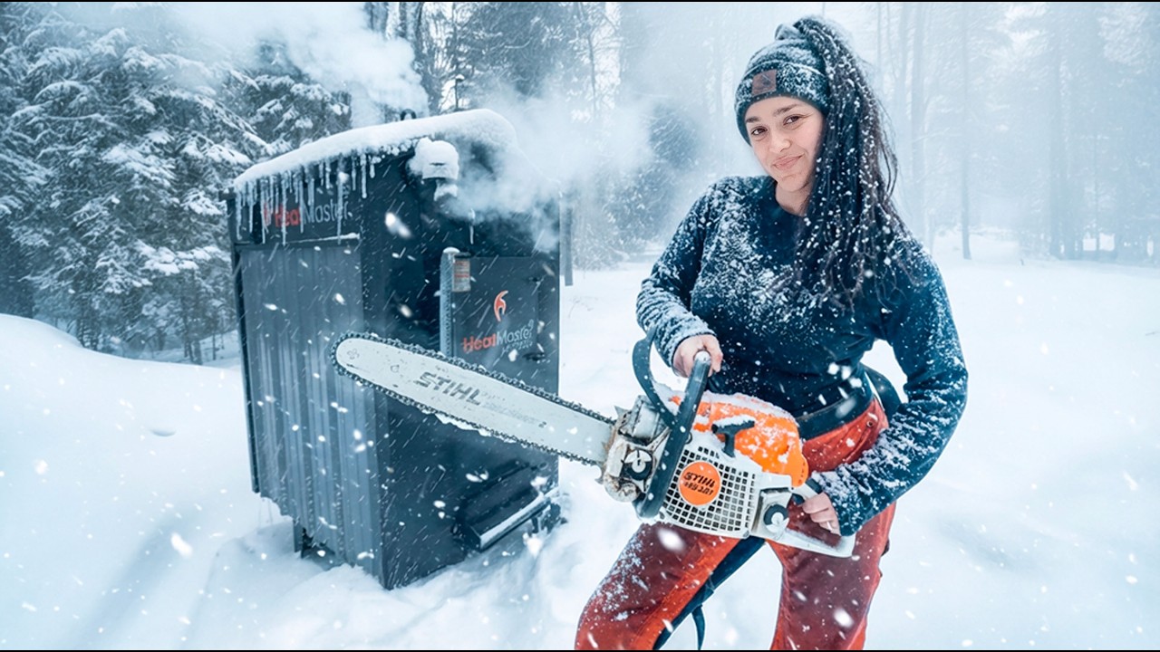 MORE Wood?! Surviving ARCTIC Temps with our Outdoor Wood Boiler