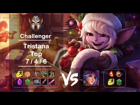 Top Tristana vs Lillia KR Challenger Patch 12.12