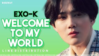 How Would EXO-K Sing AESPA's "WELCOME TO MY WORLD" | Line Distribution | [TESTING]