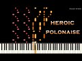 Chopin Heroic Polonaise Op 53 In A Flat Major Piano Tutorial