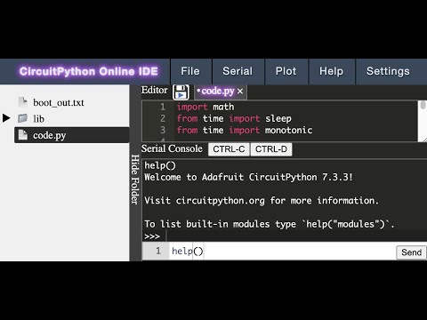 Quick introduction to CircuitPython Online IDE
