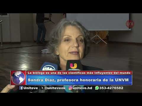 Sandra Díaz, profesora honoraria de la UNVM