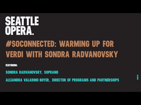 #SOConnected: Warming Up for Verdi with Sondra Radvanovsky