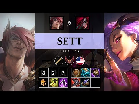 Sett Mid vs Katarina - NA Grandmaster Patch 25.20