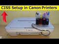CISS Kit Installation In CANON Inkjet Printers Process To Setup CISS In Canon Printers In Hindi