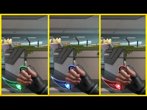 Ion 2.0 Karambit Ingame Gameplay (All Colors) - Valorant Ion 2.0 Skins