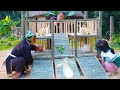 Dwarf Family Building A Shelter For The Hares Primitive Happy Life