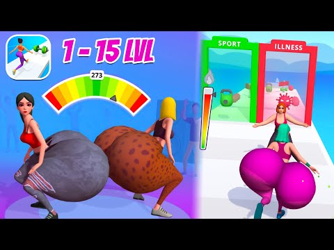 Unlock new awesome girls | Twerk Race 3D - level 1 to 15 | Gameplay #1 - YouTube