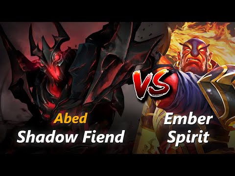 How to Shadow Fiend mid vs Ember Spirit (feat. Abed) | First 10 minutes