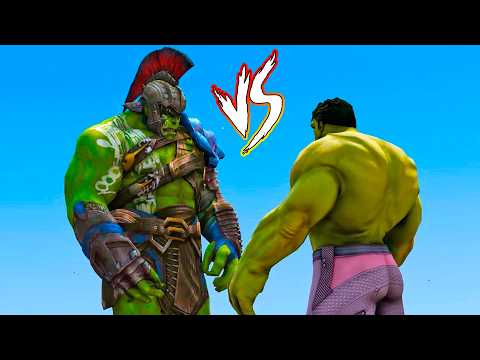 HULK vs HULK GLADIATOR - WHO WILL WIN? GTA V