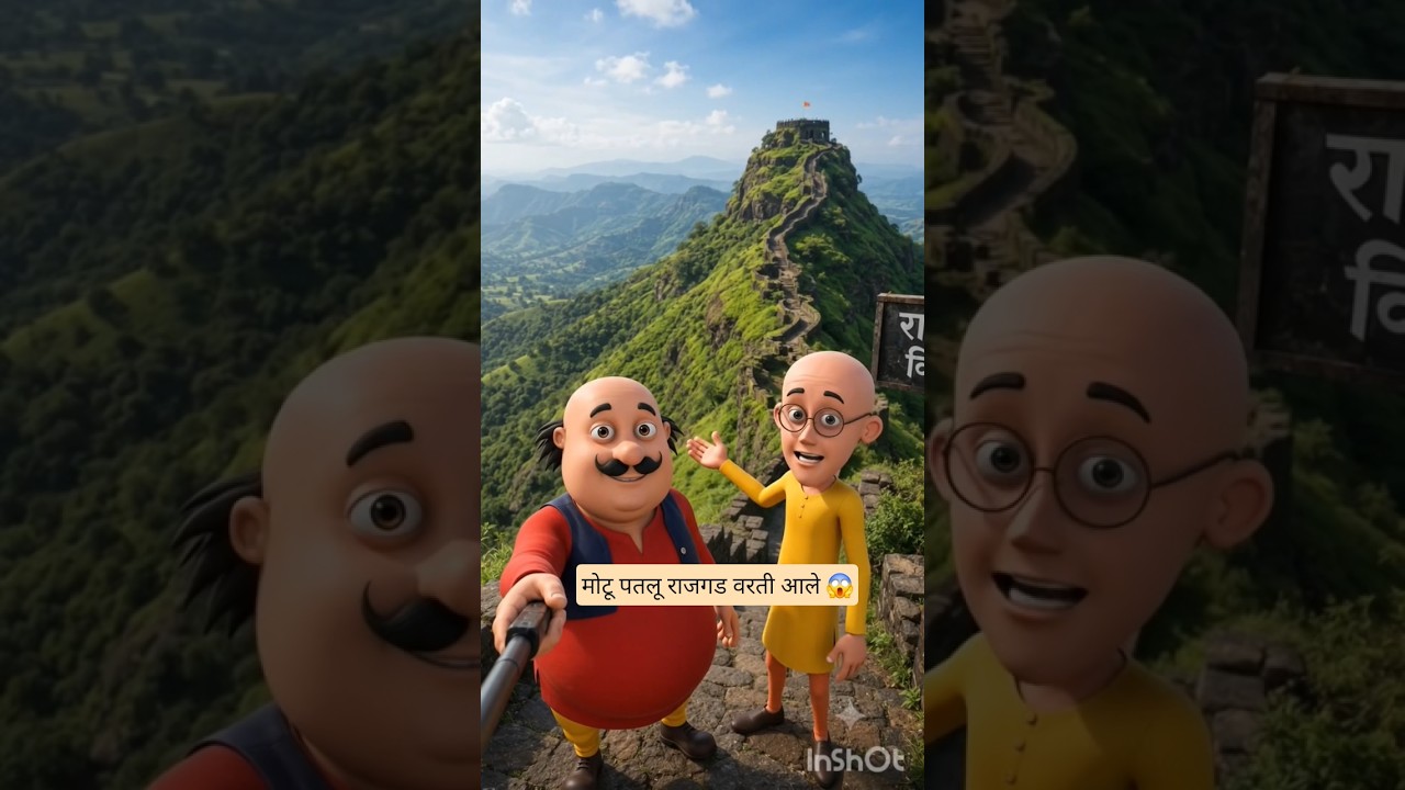 MotuPatlu ची राजगड मोहीम |😱 #YouTubeShorts, #Rajgad, #Killa