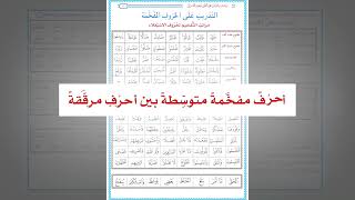 صورة رياضة اللسان على النطق بأحرف القرآن 33 : التدريب العملي على تخليص الحروف (تجاور المفخم مع المرقق)