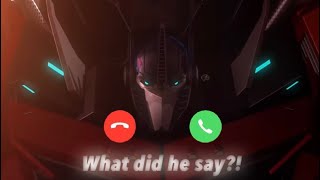 Incoming call from Optimus Prime | Transformers Prime