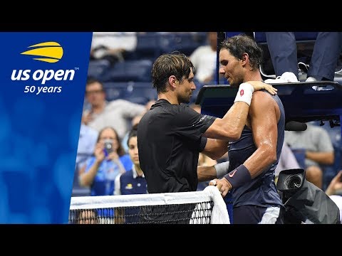 Rafael Nadal And David Ferrer Battle in Arthur Ashe Stadium