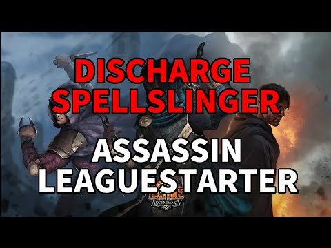 [3.12 Heist] Spellslinger Discharge Leaguestarter! Huge damage & leveling for Assassin CoC Endgear!