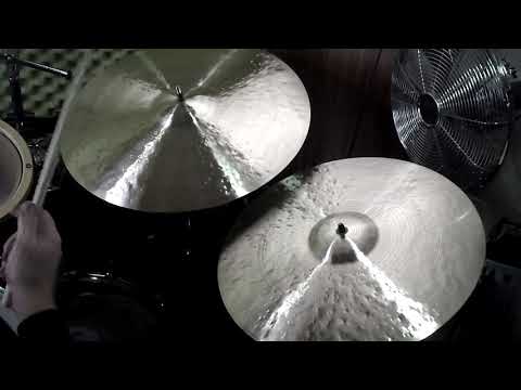 21 & 19 Rustico Sledged Half Turk Rides, 2022g & 1752g - Handcrafted cymbals by Craig Lauritsen