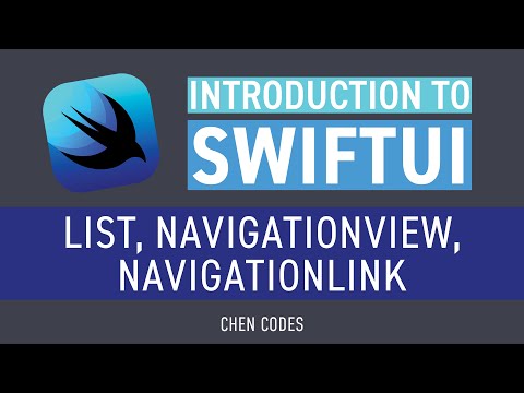Introduction to SwiftUI (2020): List, NavigationView, NavigationLink