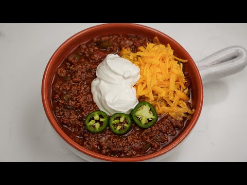 Quick and Easy Chili Recipe | No Bean Chili Recipe